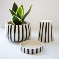 Jungalow Kaya 3-Piece Ceramic Planter By Justina Blakeney™ -Jungalow Store 00 280bd097 3df8 45dd 96e6 7b22dd6a8032