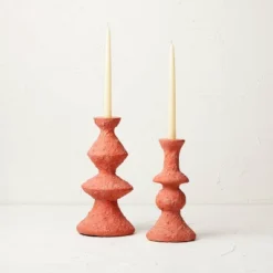 Short Clay Taper Candle Holder Red - Opalhouse™ Designed With Jungalow™ -Jungalow Store GUEST 030eda6c 85df 45b9 bbc4 07bae42656d4 1
