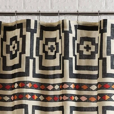 Hypnotic Shower Curtain Black - Jungalow By Justina Blakeney 3 Hypnotic Shower Curtain Black - Jungalow By Justina Blakeney - Image 3