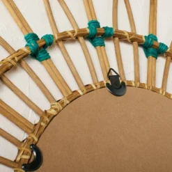 30" Dia Rattan Mirror With Cotton Cord - Opalhouse™ Designed With Jungalow™ -Jungalow Store GUEST 609e683e 9806 4ac4 8a85 94ad2e7f6e22