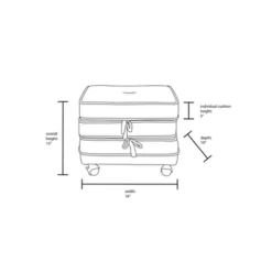Marin Stackable Pouf With Casters - Opalhouse™ Designed With Jungalow™ 11 Marin Stackable Pouf With Casters - Opalhouse™ Designed With Jungalow™ -Jungalow Store GUEST 7b9ecb5e 9626 4b0f abc1 fd2c0a06f868