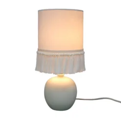 Small Table Lamp With Fringe Shade Off-White (Includes LED Light Bulb) - Opalhouse™ Designed With Jungalow™ -Jungalow Store GUEST b032319a c7f7 464d ab2a a2536f5698f3