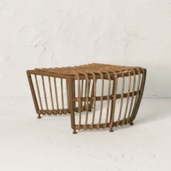 Topanga Club Chair With Ottoman - Blue/Brown - Opalhouse™ Designed With Jungalow™ -Jungalow Store GUEST bb0fc57f 6257 4edf bee0 36cd1ab7978e