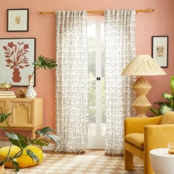 1pc Light Filtering Embroidery Bridges Window Curtain Panel White - Opalhouse™ Designed With Jungalow™ 7 1pc Light Filtering Embroidery Bridges Window Curtain Panel White - Opalhouse™ Designed With Jungalow™ -Jungalow Store GUEST cc3504b0 8e79 4236 8d8b 7dc946df2b57 1