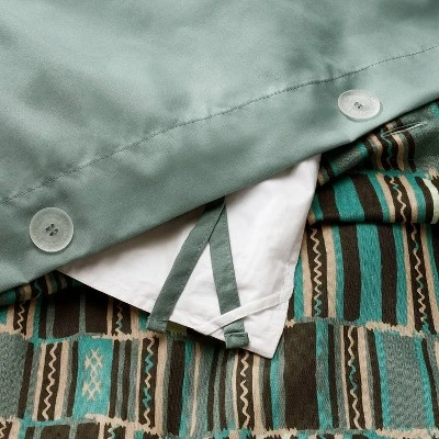 Jungalow Sun In The Water Duvet Cover & Sham Set Teal - Opalhouse™ Designed With Jungalow™ 2 Jungalow Sun In The Water Duvet Cover & Sham Set Teal - Opalhouse™ Designed With Jungalow™ - Image 2