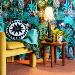 Jungalow Hilma Table Lamp Base In Black By Like A Lion™ -Jungalow Store JUNGALOW HILMA BLACK BLUE RENAME 2