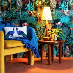 Jungalow Hilma Table Lamp Base In Honey Matte By Like A Lion™ -Jungalow Store JUNGALOW HILMA BROWN SINA IKAT