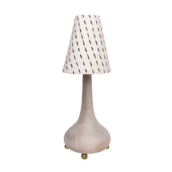 Jungalow Eytan Table Lamp Base In Grey Wash By Like A Lion™ -Jungalow Store JUNGALOW LAMPS EYTAN WHITE ALL SHADES SQUARE