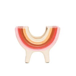 Rainbow Bowl In Pink By Jungalow® -Jungalow Store JUNGALOW RAINBOW PLANTER PINK 02