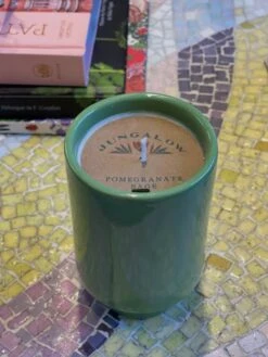Jungalow Kaya Ceramic Candle - Matcha Green/Pomegranate Sage -Jungalow Store PhotoJun222023 35828PM