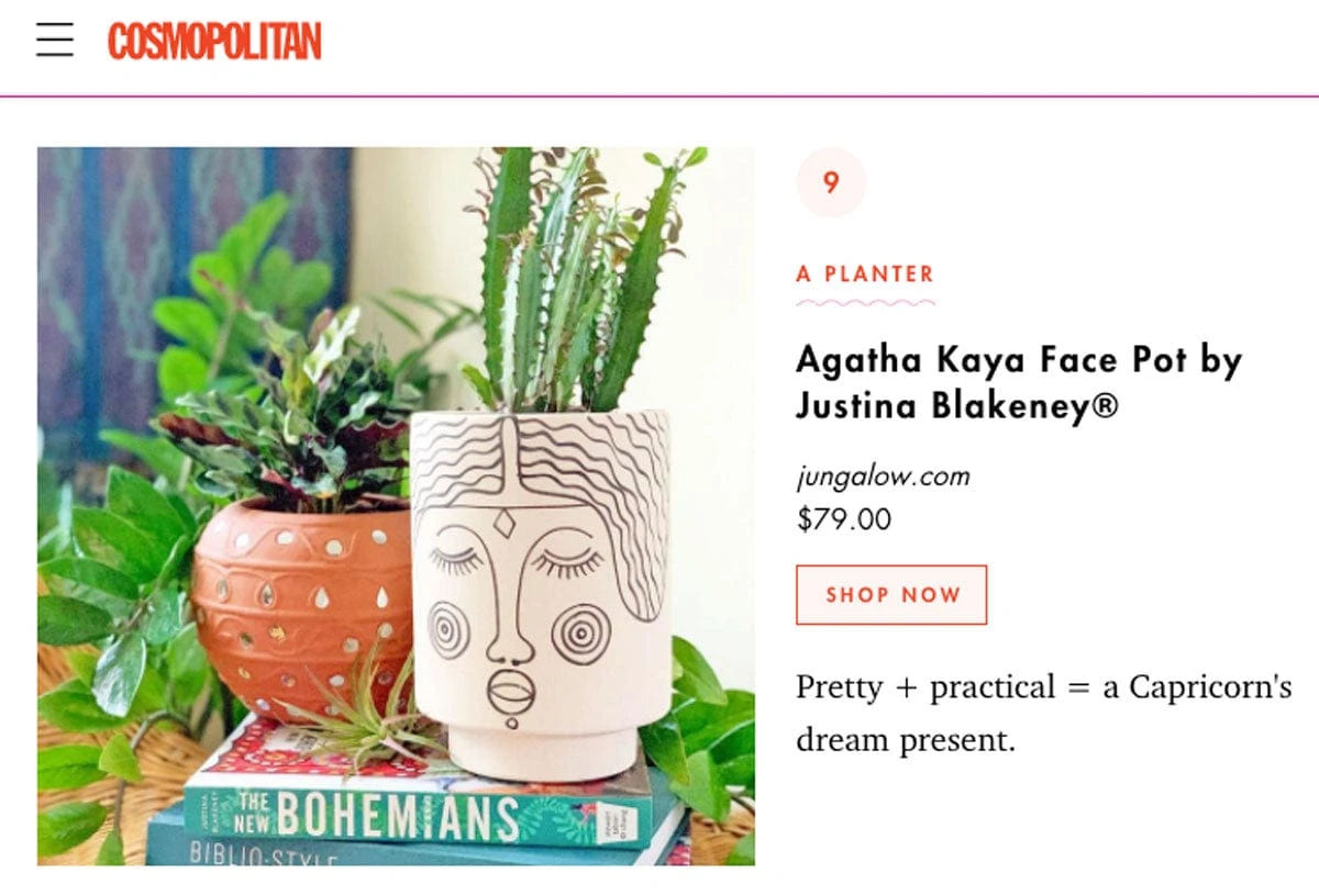 Jungalow Agatha Kaya Face Vase By Justina Blakeney™ 4 Jungalow Agatha Kaya Face Vase By Justina Blakeney™ - Image 4