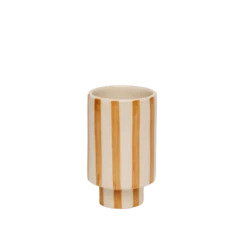 Jungalow Kaya Striped Ceramic Cups By Justina Blakeney™ -Jungalow Store amberstripe