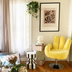 Jungalow Black Stripe Mali Zig Zag Stool By Justina Blakeney™ -Jungalow Store blackstripestool