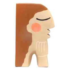 Jungalow Face Bookend Vase By Justina Blakeney™ 14 Jungalow Face Bookend Vase By Justina Blakeney™ -Jungalow Store brownhairvase