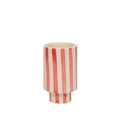 Jungalow Kaya Striped Ceramic Cups By Justina Blakeney™ -Jungalow Store coralstripe