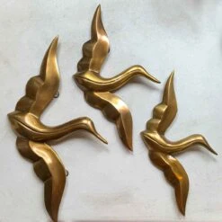 Jungalow Brass Egret Wall Hanging Set By Justina Blakeney™ -Jungalow Store egret3