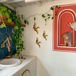 Jungalow Brass Egret Wall Hanging Set By Justina Blakeney™ -Jungalow Store egret5