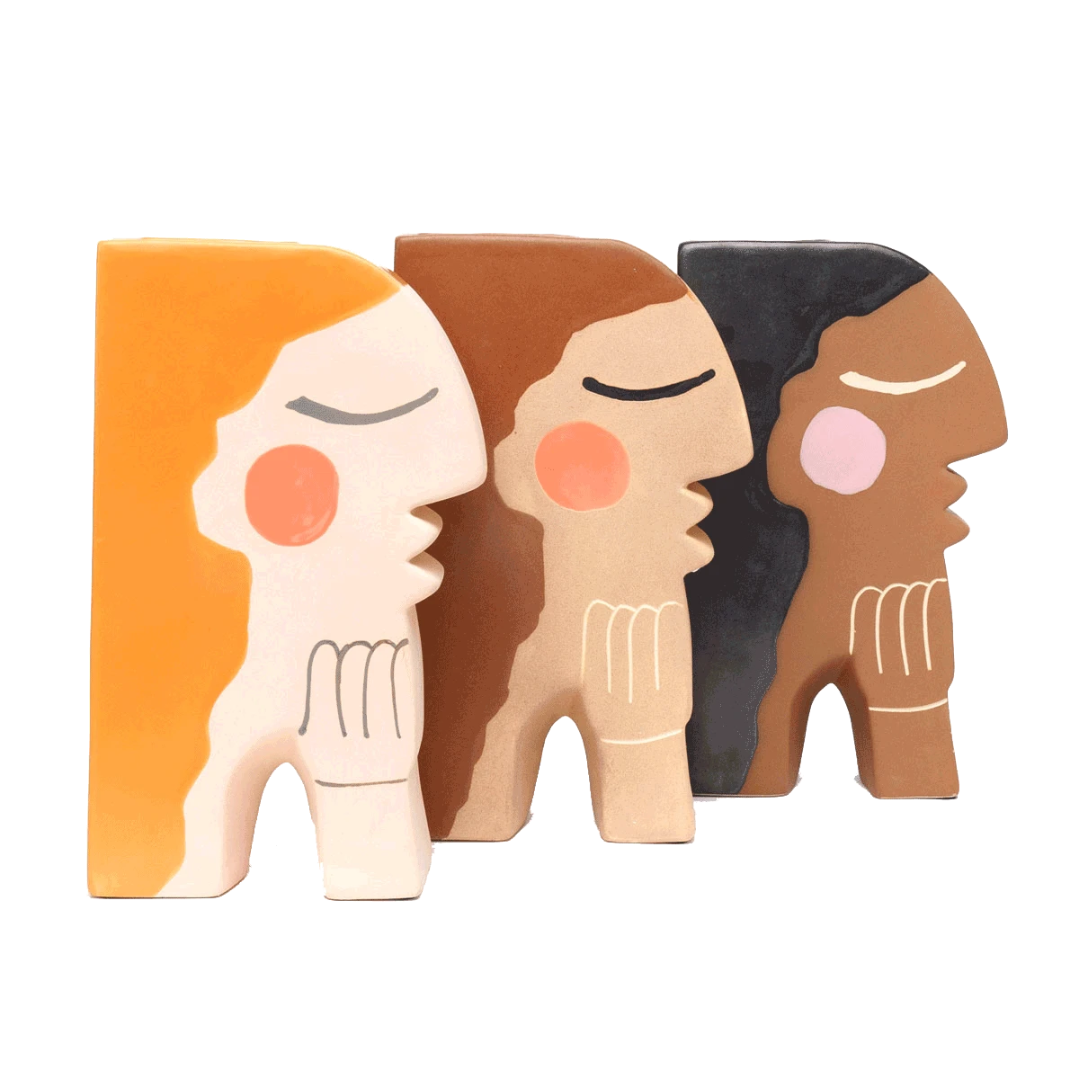 Jungalow Face Bookend Vase By Justina Blakeney™ 1 Jungalow Face Bookend Vase By Justina Blakeney™