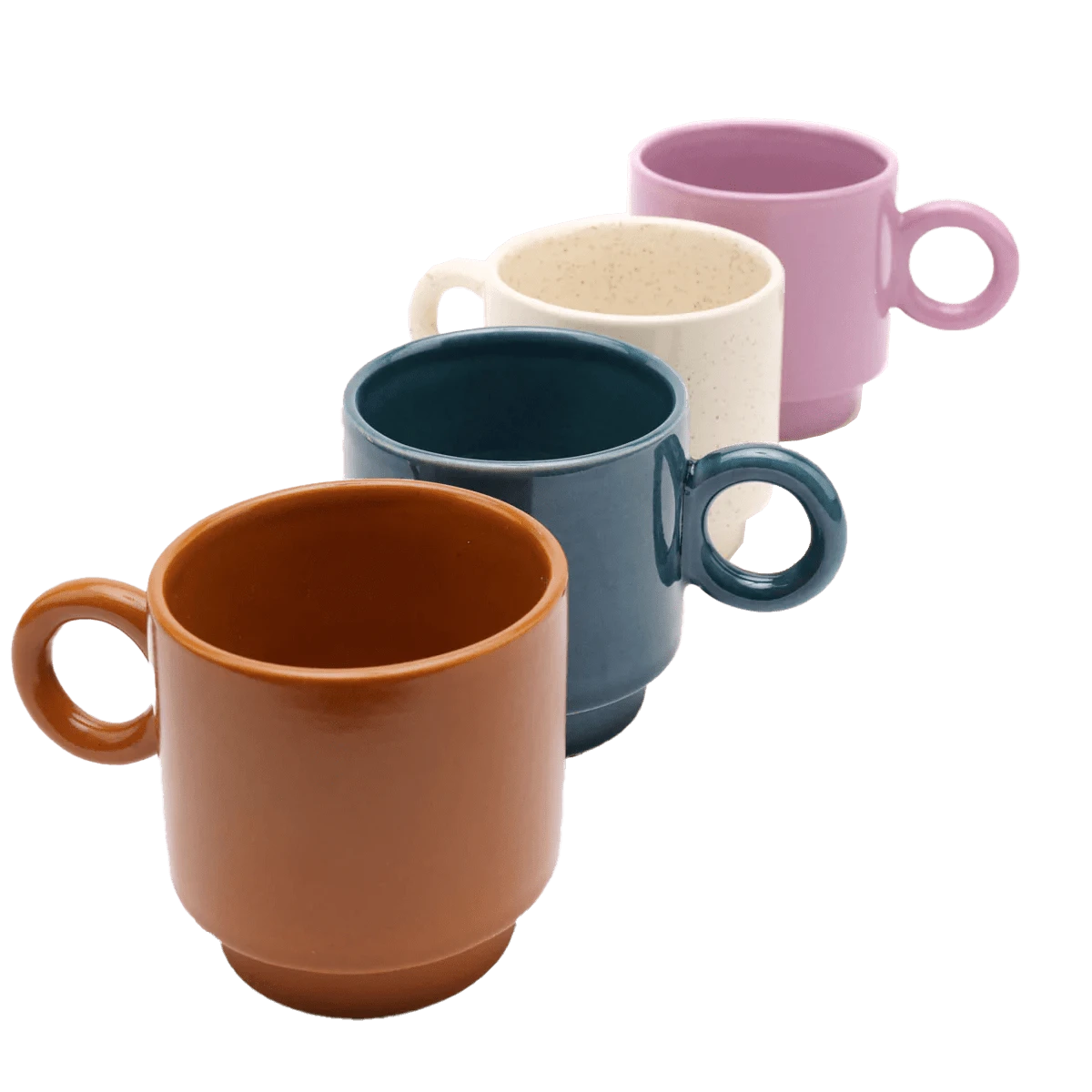 Jungalow Kaya Ceramic Mug Set, Lavender By Justina Blakeney™ 3 Jungalow Kaya Ceramic Mug Set, Lavender By Justina Blakeney™ - Image 3