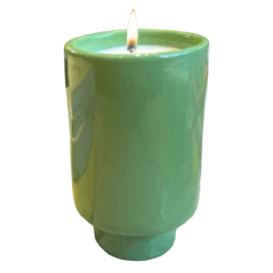 Jungalow Kaya Ceramic Candle - Matcha Green/Pomegranate Sage