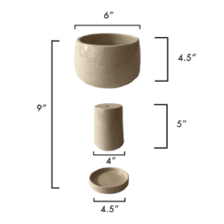 Jungalow Kaya 3-Piece Ceramic Planter By Justina Blakeney™ -Jungalow Store kayaplanter