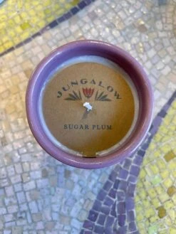 Jungalow Kaya Ceramic Candle - Lavender/Sugar Plum -Jungalow Store lavendercandlelabel