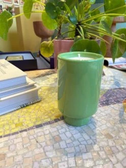 Jungalow Kaya Ceramic Candle - Matcha Green/Pomegranate Sage -Jungalow Store matchacandle