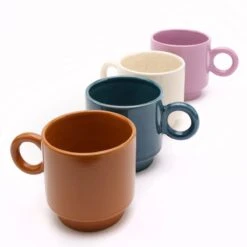 Jungalow Kaya Ceramic Mug Set, Multi By Justina Blakeney™ -Jungalow Store mugs