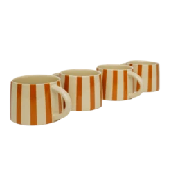 Jungalow Tierra Striped Mug Set In Amber -Jungalow Store tierramugs3
