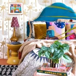 Jungalow Sunflower Mali Hourglass Stool By Justina Blakeney™ -Jungalow Store yellowstool